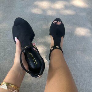 NEW LILLIANA HIGH HEEL Block Sandals with Eyelet Rings